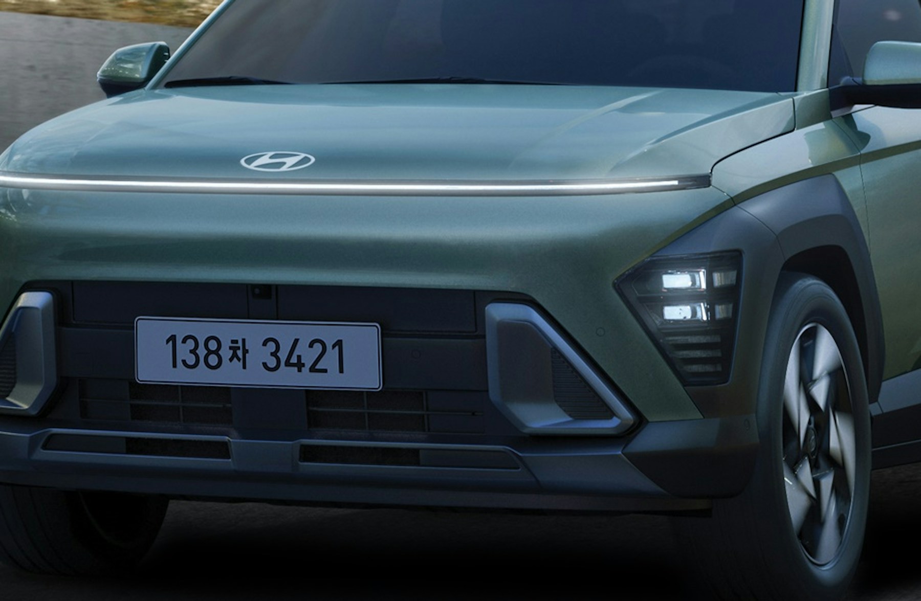 Hyundai Kona Hybrid, détail de la face avant