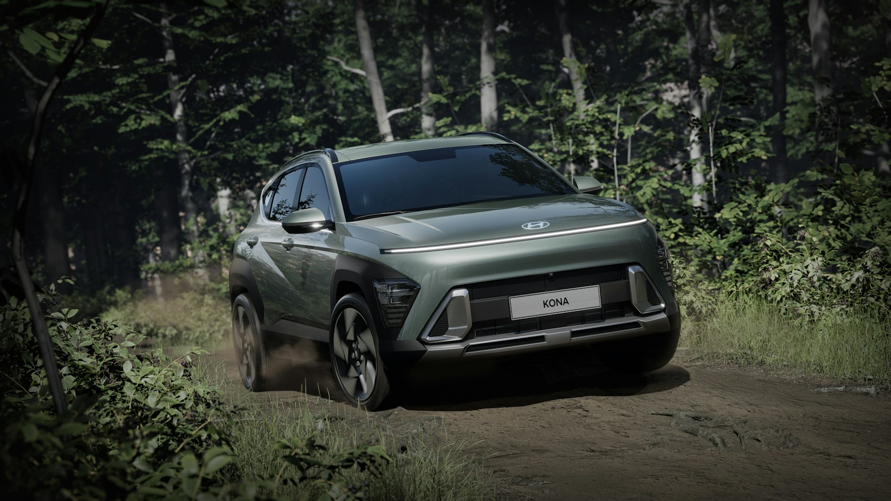 Hyundai Kona Hybrid, vue de face